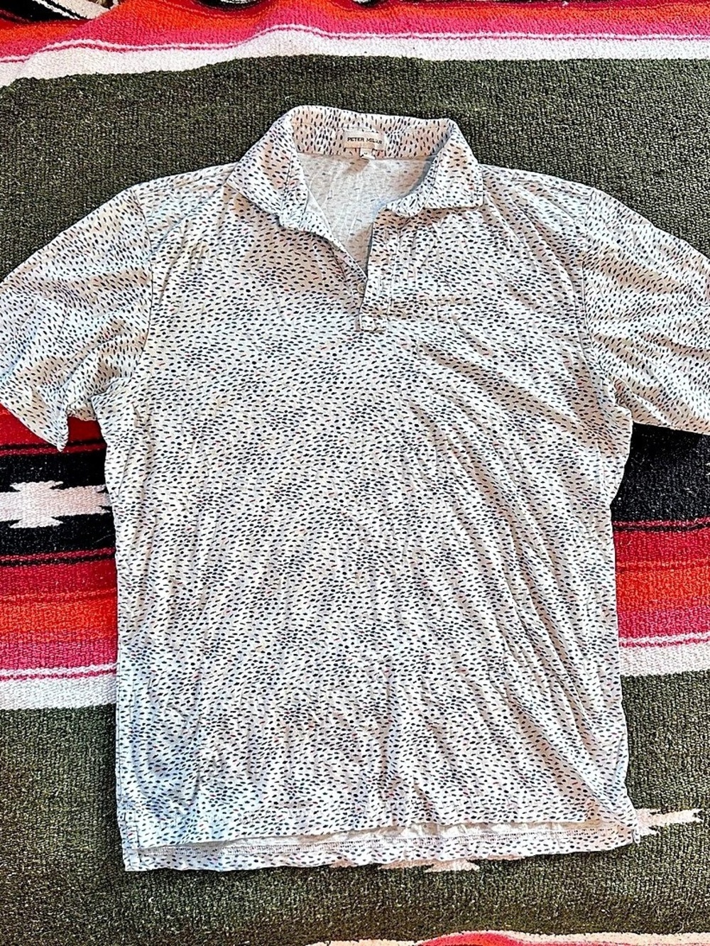 Peter Millar Summer Comfort Fish Print Men’s Polo Shirt